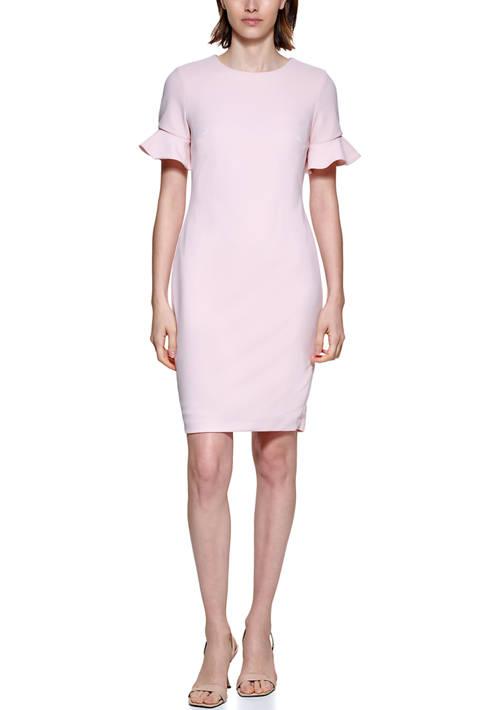 Calvin klein petal sleeve dress deals