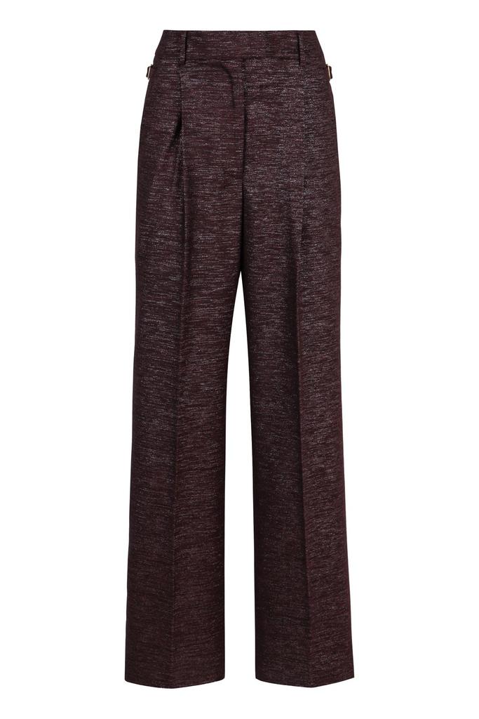 PT01 Pt01 Knitted Lurex Wide Leg Pants