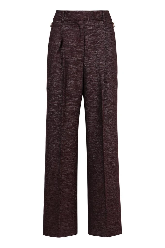 PT01 Pt01 Knitted Lurex Wide Leg Pants 1