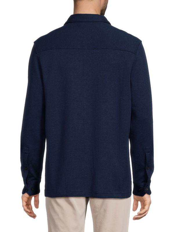 BUGATCHI Solid Pocket Shirt Jacket