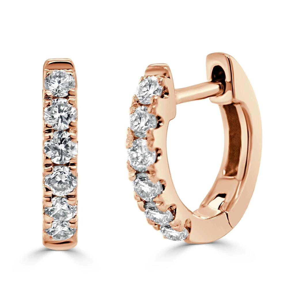 Sabrina Designs 14k Gold & Diamond Huggie Earrings 4