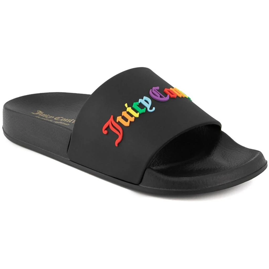 Juicy Couture Whimsey Womens Slip On Logo Pool Slides 3