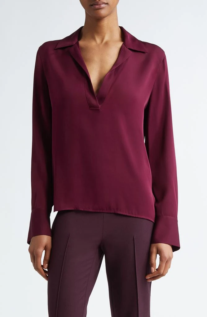 Vince Silk Blend Polo Shirt