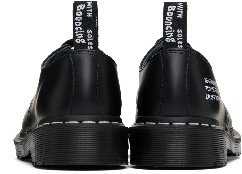 Dr. Martens Black NEIGHBORHOOD Edition Smiths NBHD Smooth Leather Derbys 2