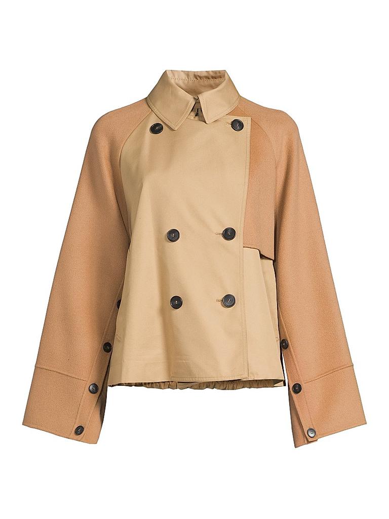 Shop Bazar Pieced Trench Jacket on Sale at BeyondStyle – Get