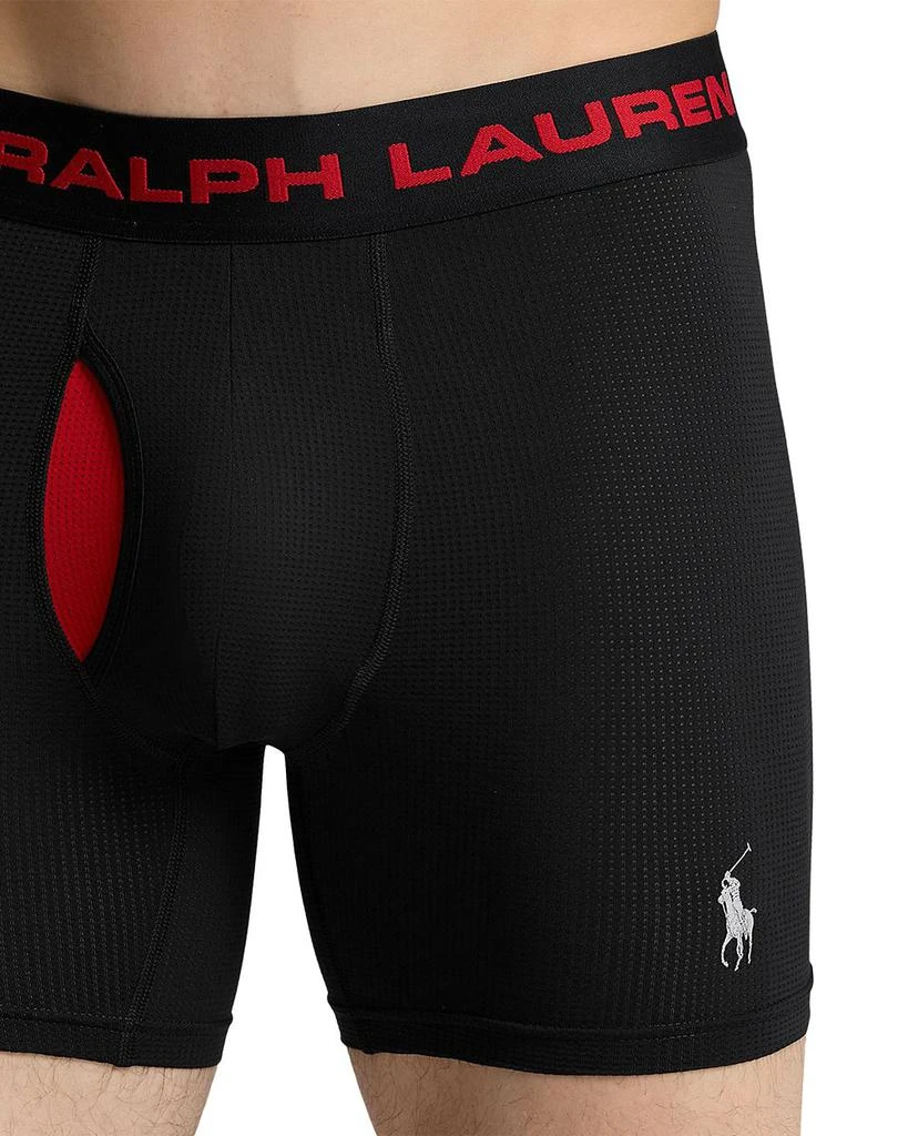 Ralph Lauren Nylon Stretch Moisture Wicking Boxer Briefs, Pack of 3 4