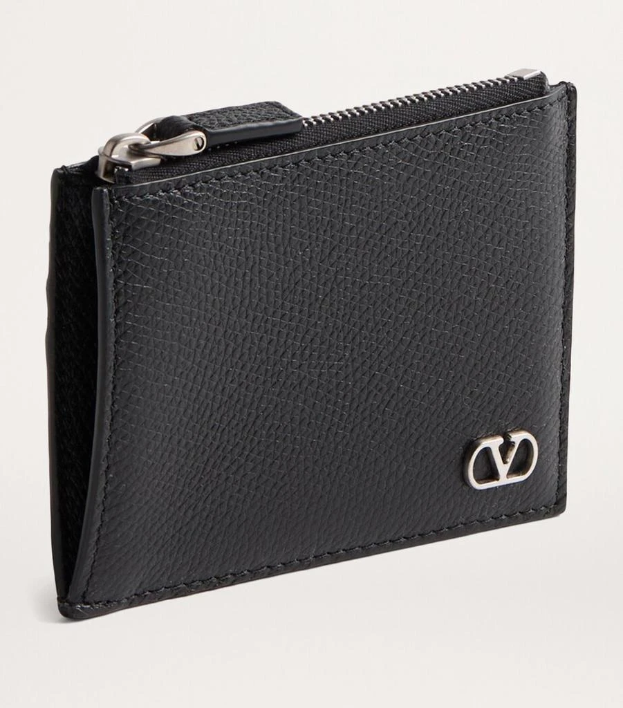 Valentino Leather VLogo Coin and Card Holder 2