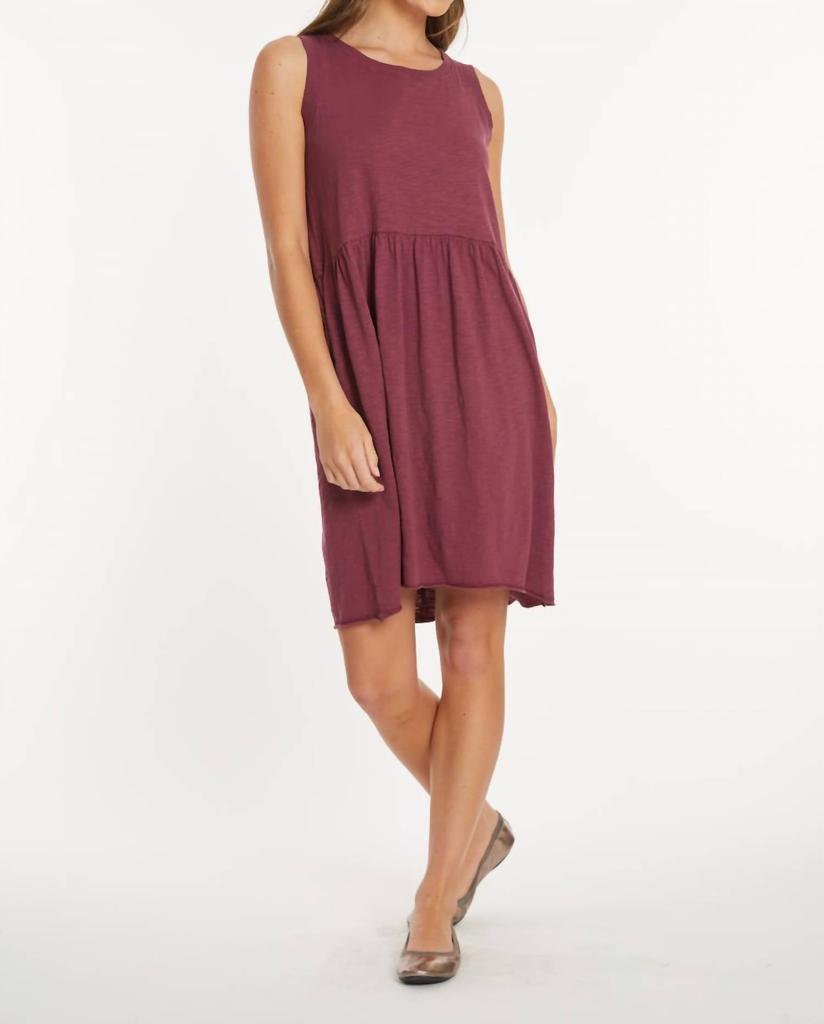 Shop Mododoc - Drop Shirred Waist Tank Dress on Sale at