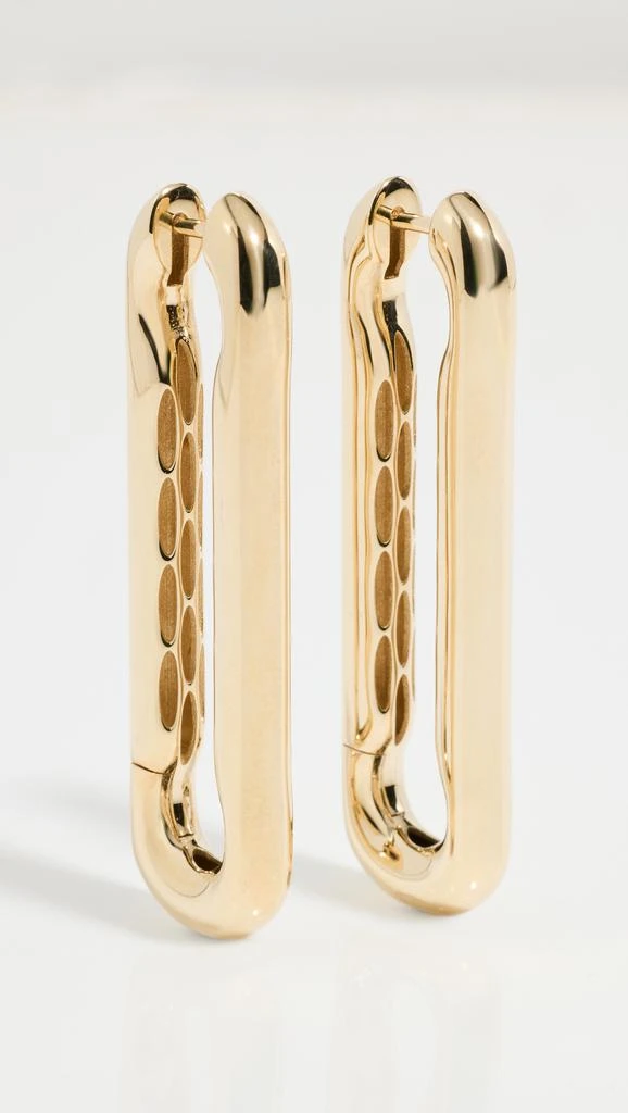 Lauren Rubinski 14k Yellow Gold Extra Large Link Earrings 3