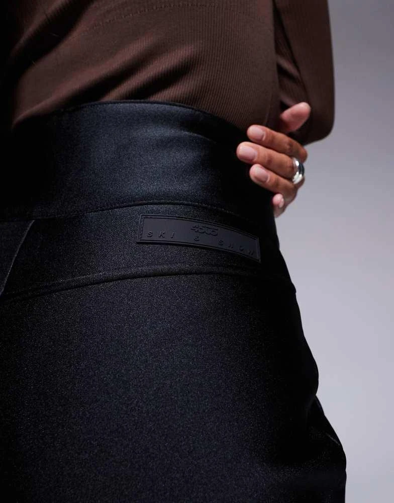 ASOS 4505 Petite Ski soft shell water repellent skinny ski trousers in black gloss 5
