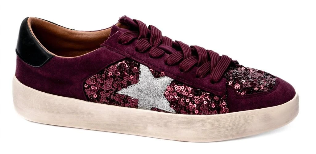 Corkys Footwear Corkys Footwear - Another Round Metallic Sequin Lace Up Sneakers 1