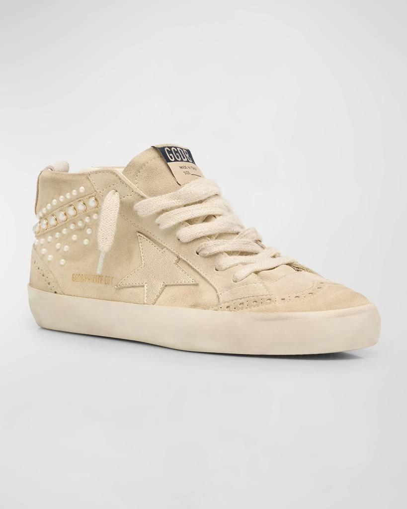 Golden Goose Midstar Suede Pearly Wing-Tip Sneakers 3