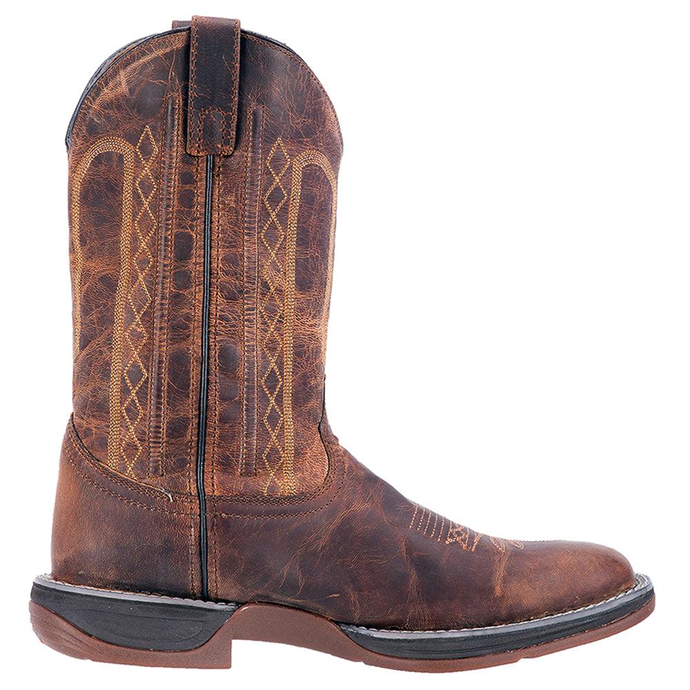 Laredo Bennett Distressed Square Toe Cowboy Boots
