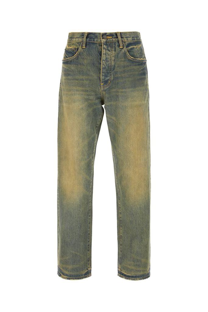 Purple Brand Twisted Coated Baggy Wide Leg Jeans - Pants