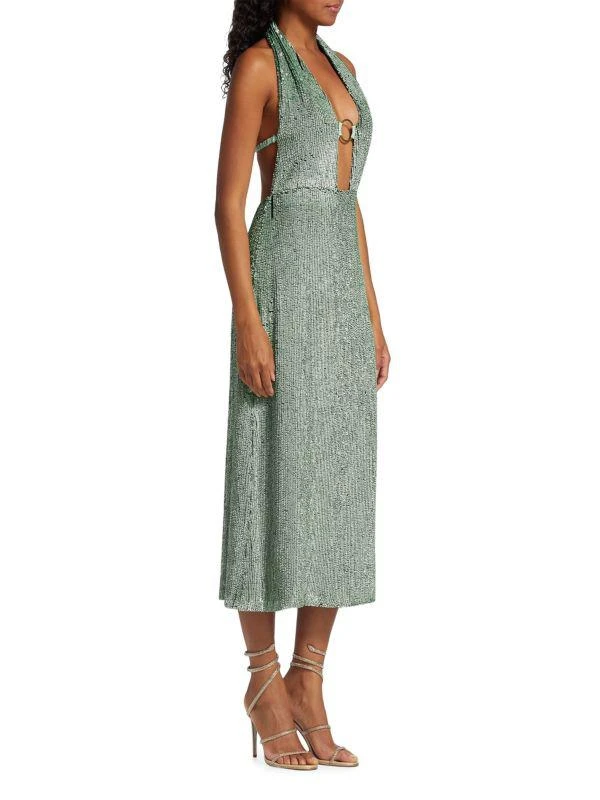 Zeynep Arçay O-Ring Sequin Midi Dress 3