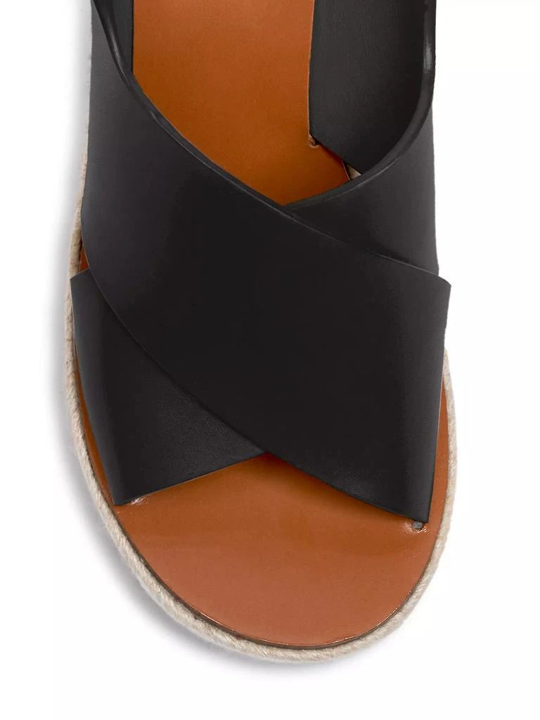 Chloé Pary Leather Espadrille Wedge Sandals 4