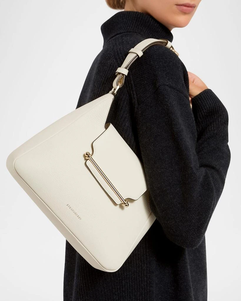 Strathberry Multrees Grain Leather Hobo Bag 2