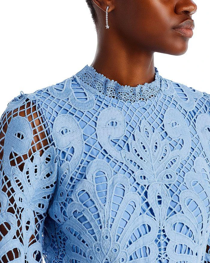 AQUA Long Sleeve Lace Dress - Exclusive 3