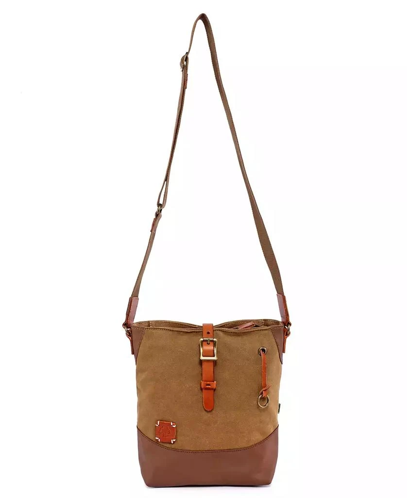 TSD BRAND Redwood Canvas Crossbody Bag 2