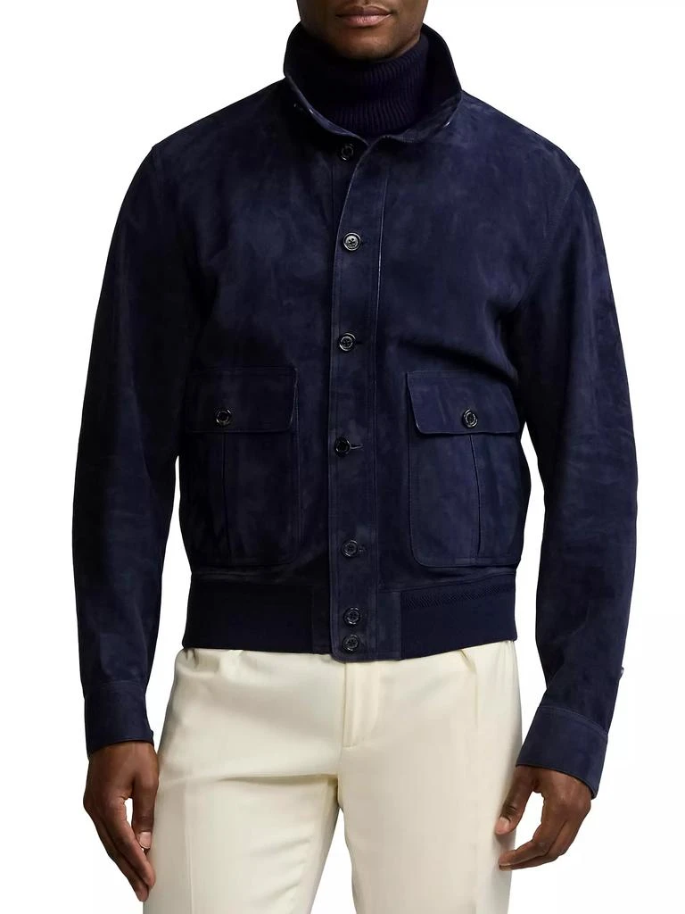 Ralph Lauren Calloway Suede Bomber Jacket 3