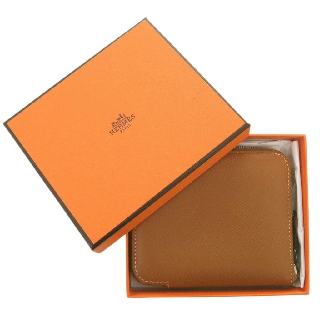 Hermes Evercalf Leather Coin Purse/Coin Case (Pre-Owned)
