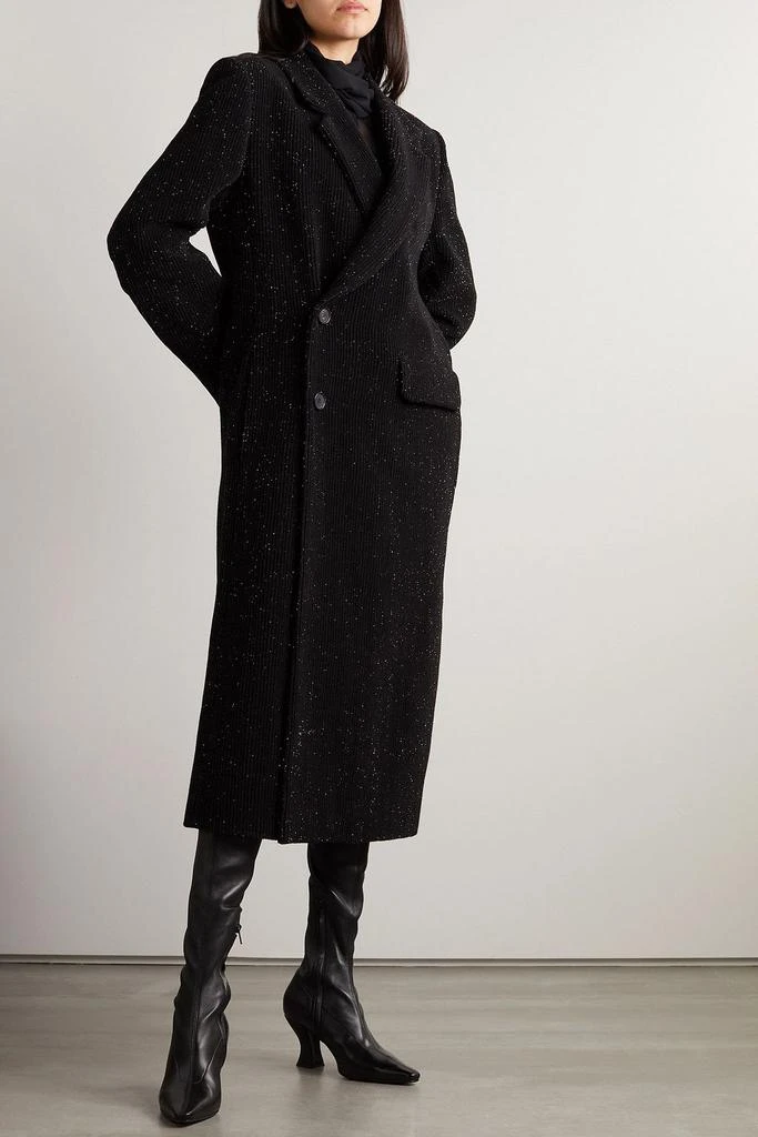 PETAR PETROV Metallic ribbed corduroy coat 2