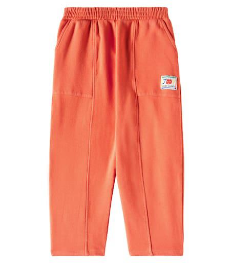 BOBO CHOSES Smiling cotton-blend jersey sweatpants