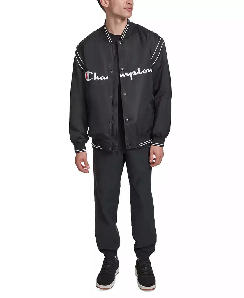 CHAMPION Men's Varsity Logo Bomber Jacket 5