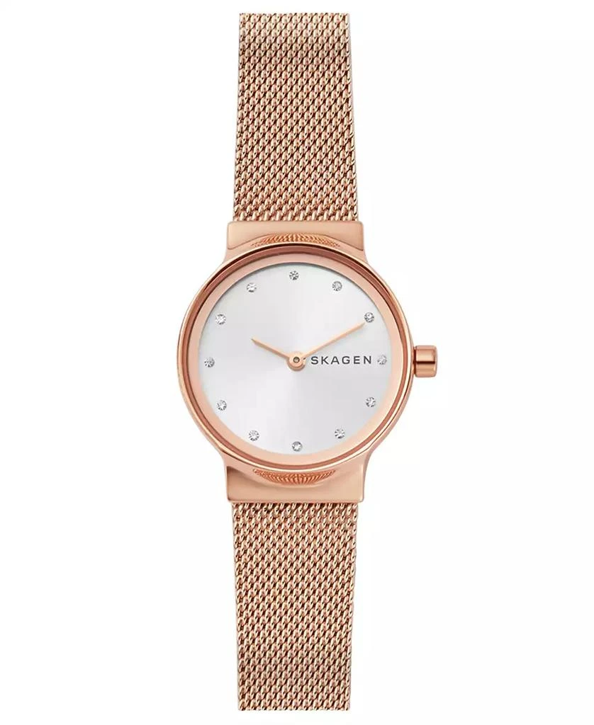 Skagen Women's Freja Rose Gold-Tone Stainless Steel Mesh Bracelet Watch 26mm 1