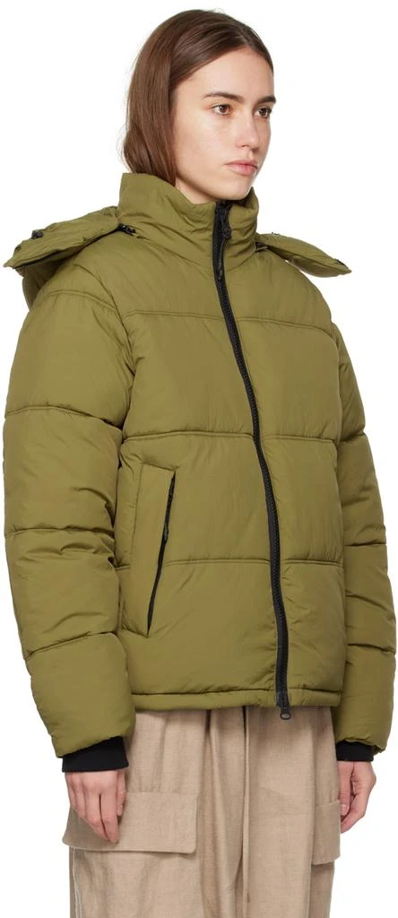The Very Warm Green Hooded Puffer Jacket 2