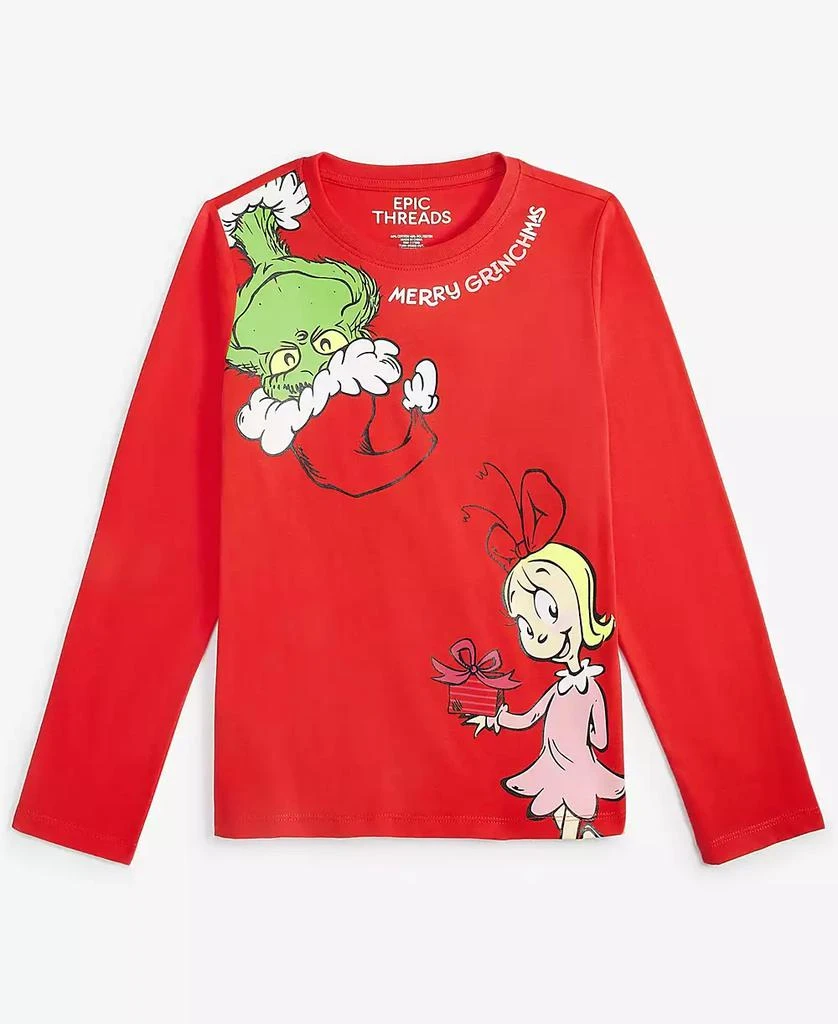 Epic Threads Girls Grinch Graphic T-Shirt, Created for Macy's 1