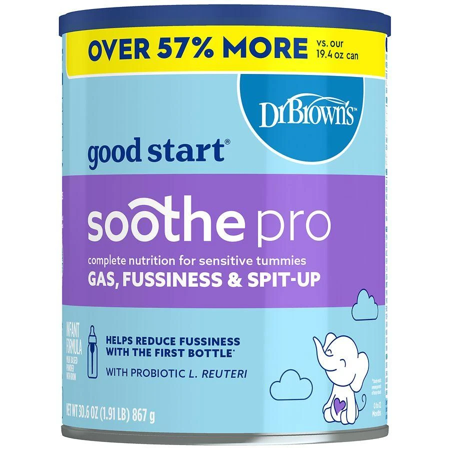 Gerber Good Start Dr. Brown's SoothePro Baby Formula Powder, for Sensitive Tummies 1
