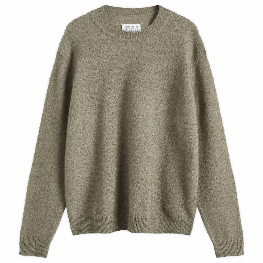 MAISON MARGIELA Crewneck Sweater In Sage Green 4