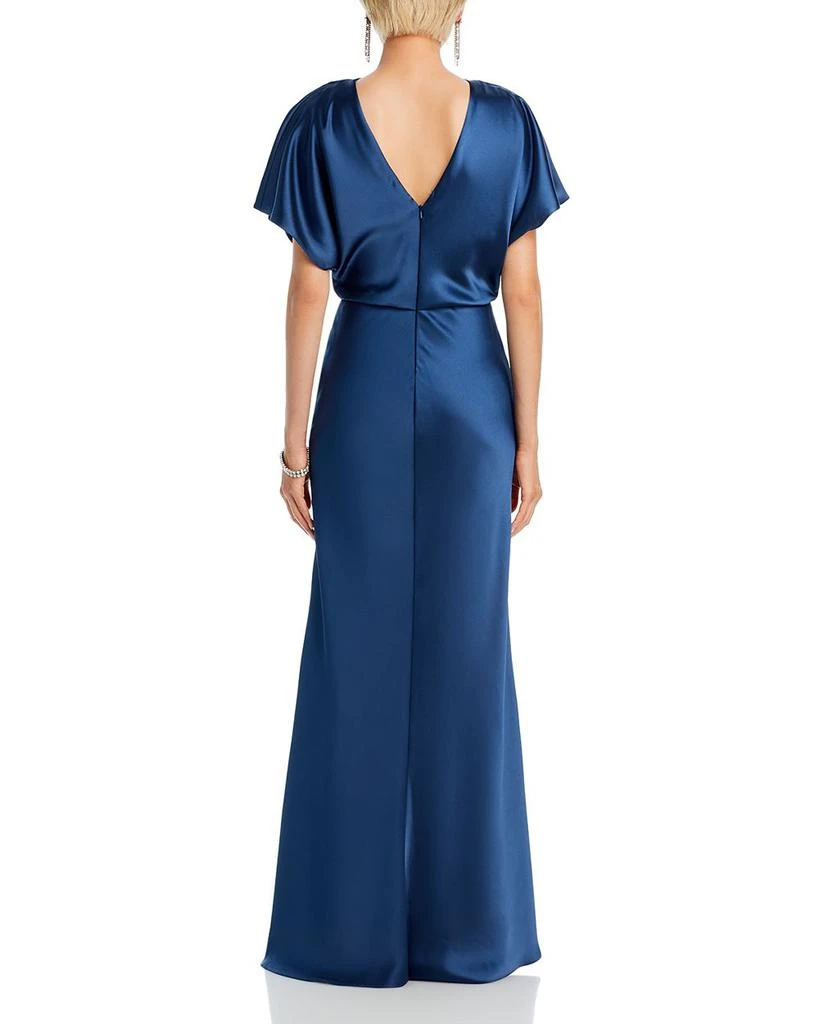 Amsale Fluid Satin Relaxed Drape Gown 4