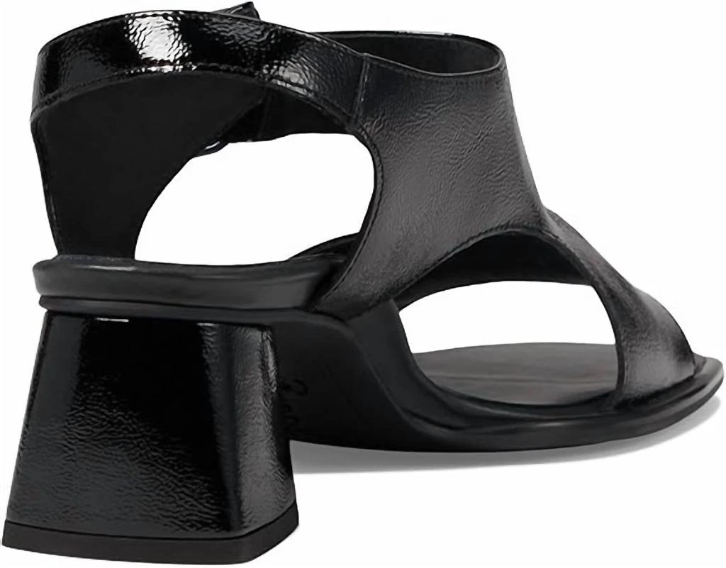 Paul Green Women's Tanya Sandal In Black Crinkle Patent 3