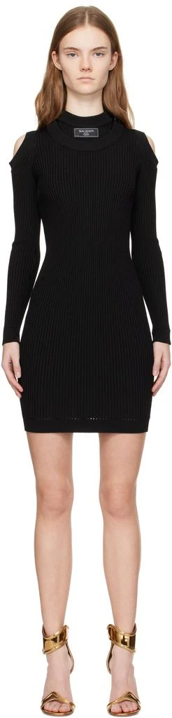 balmain black short dress Black Ballroom Dance Dresses for Girls Kids Waltz Tango Professional P –  Moderndancedress.com