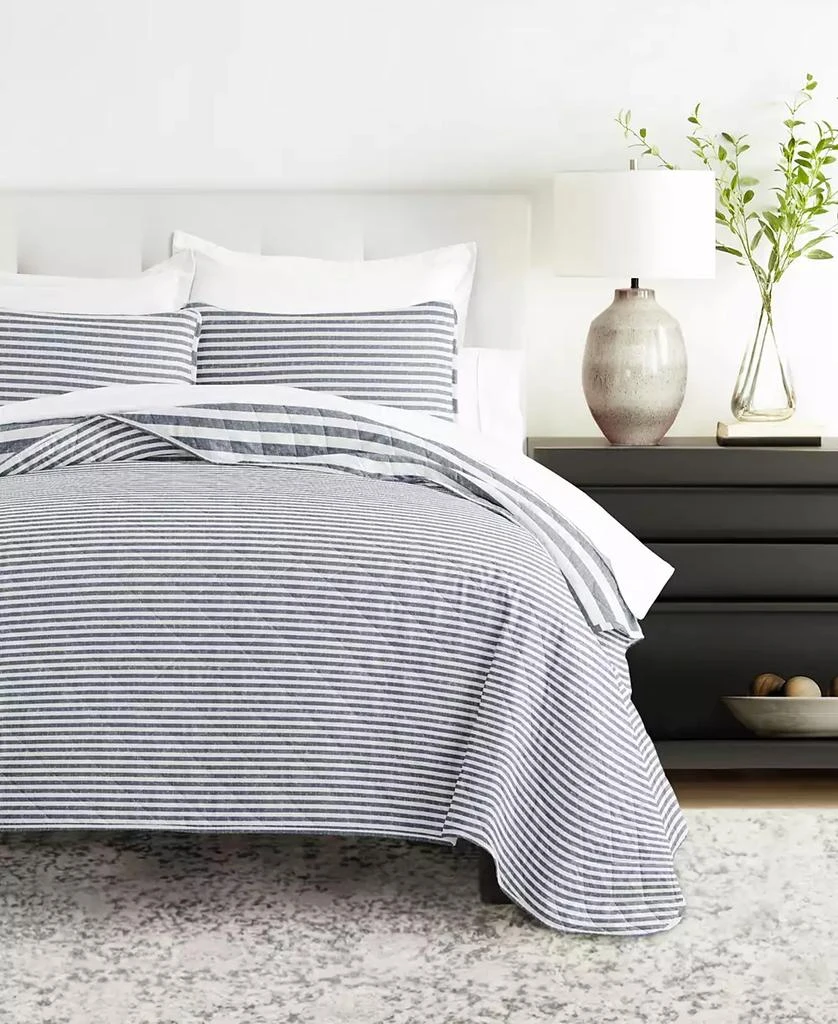 IENJOY HOME Classic Stripe Reversible 3-Pc. Quilt Set 3