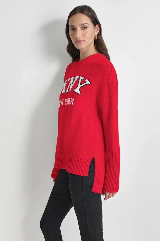 DKNY VARSITY LOGO SWEATER 4