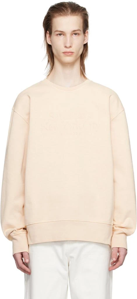 Saturdays NYC Beige Bowery Miller Sweatshirt 1
