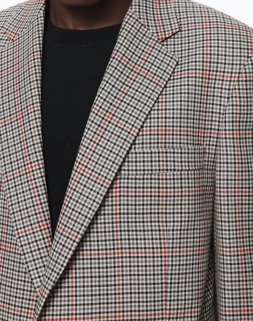 预计3周后发货 Fursac Veste En Laine À Motif Pied De Poule - Chataigne - Homme 2