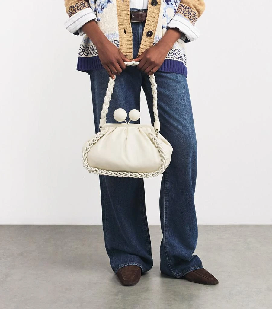Weekend Max Mara Medium Nappa Leather Pasticcino Clutch Bag 5
