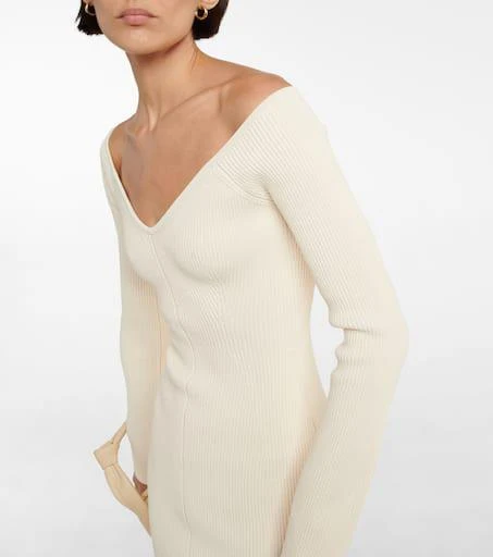 Khaite Pia off-shoulder midi dress 4