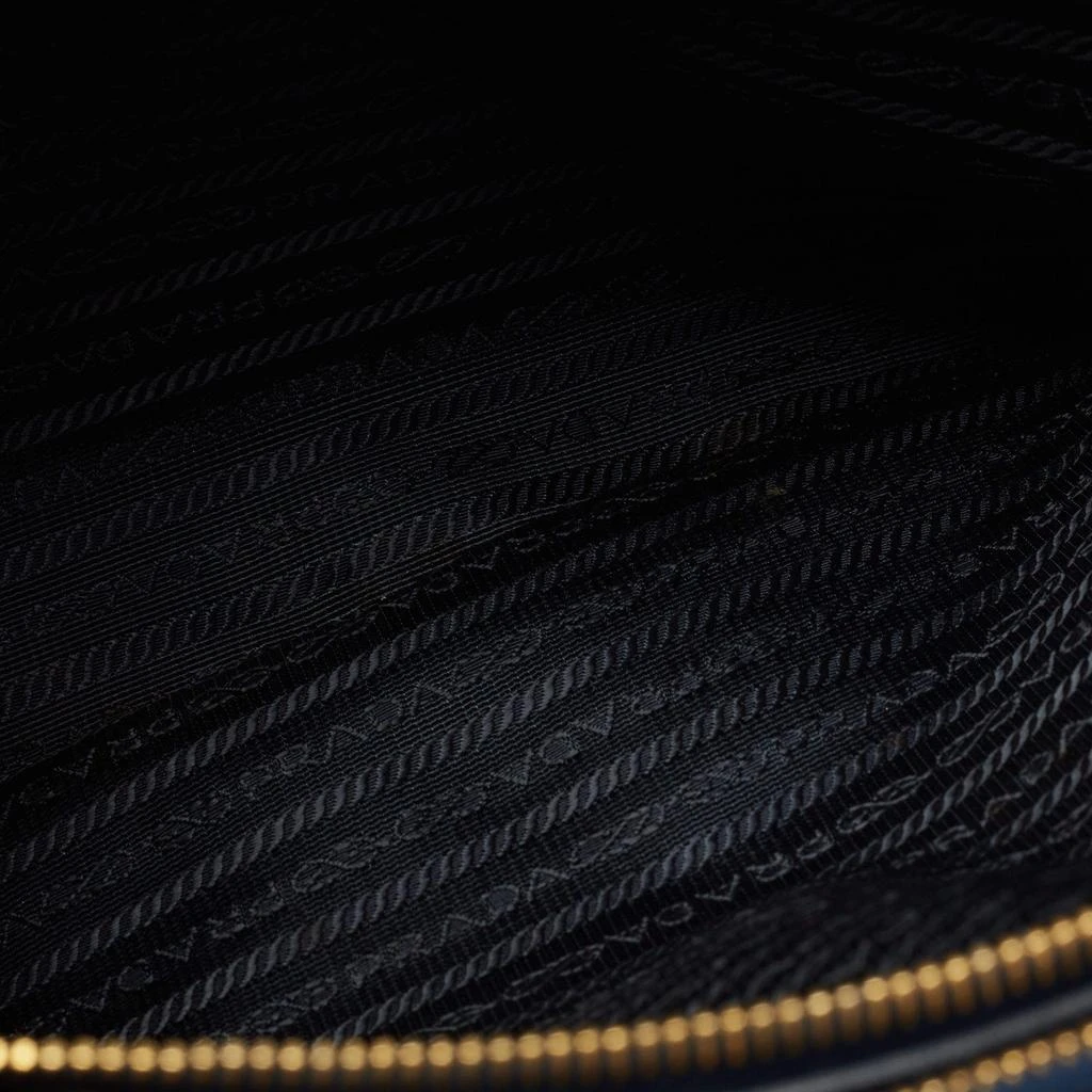 Prada Prada Navy Blue Saffiano Lux Leather Large Double Zip Tote 18