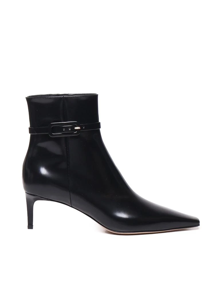Gianvito Rossi Shiny Leather Ankle Boot 1