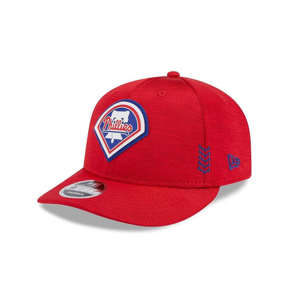 New Era Men's Red Philadelphia Phillies 2024 Clubhouse Low Profile 59FIFTY Snapback Hat 1