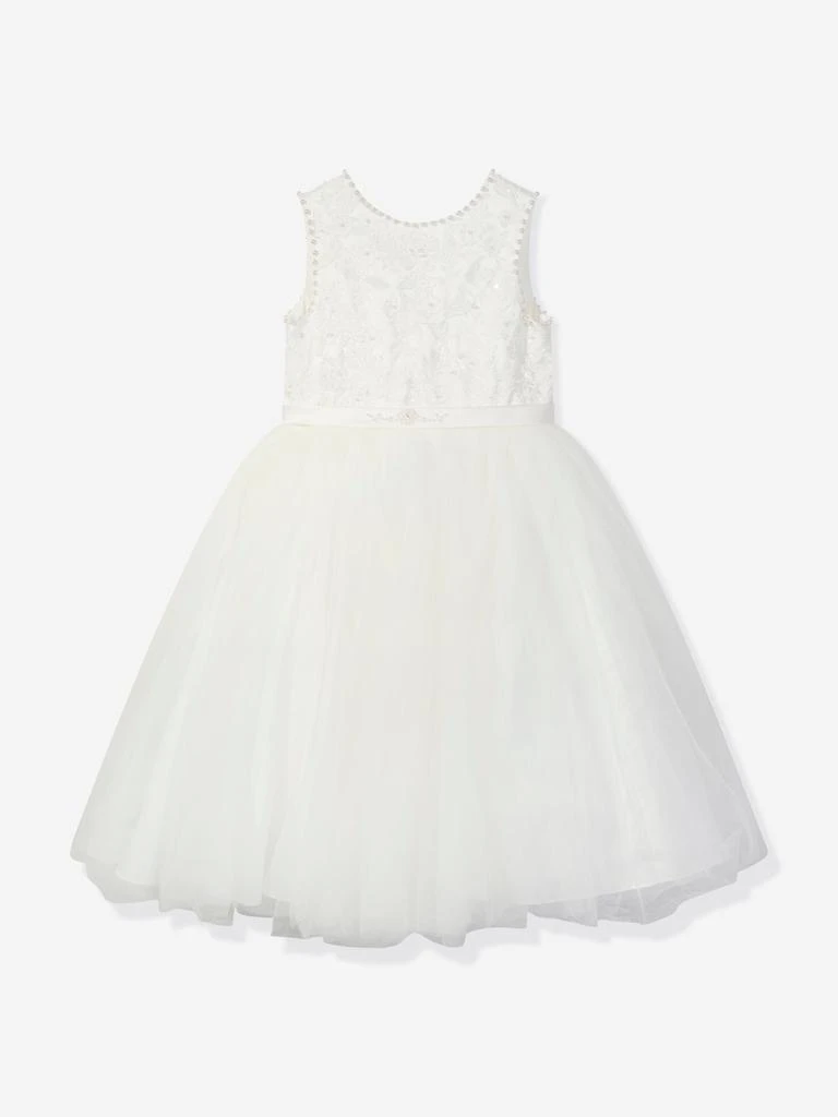 Sarah Louise Sarah Louise Girls Ceremonial Ballerina Length Dress in Ivory 1