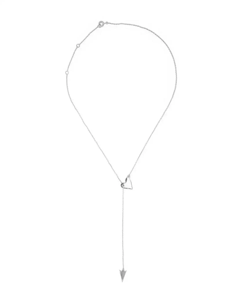 ADORNIA Heart Arrow Lariat Necklace 2