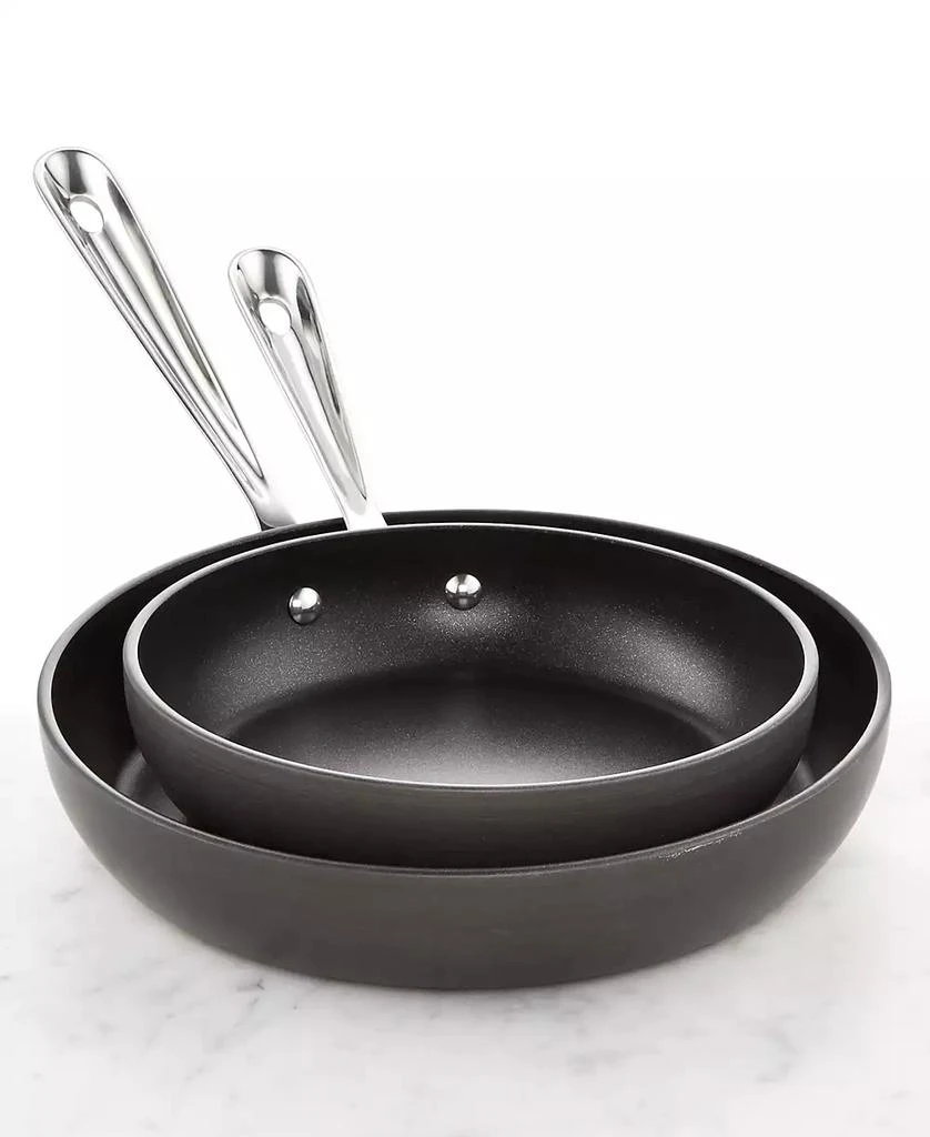 All-Clad HA1 Hard Anodized 8" & 10" 2PC Fry Pan Set 2