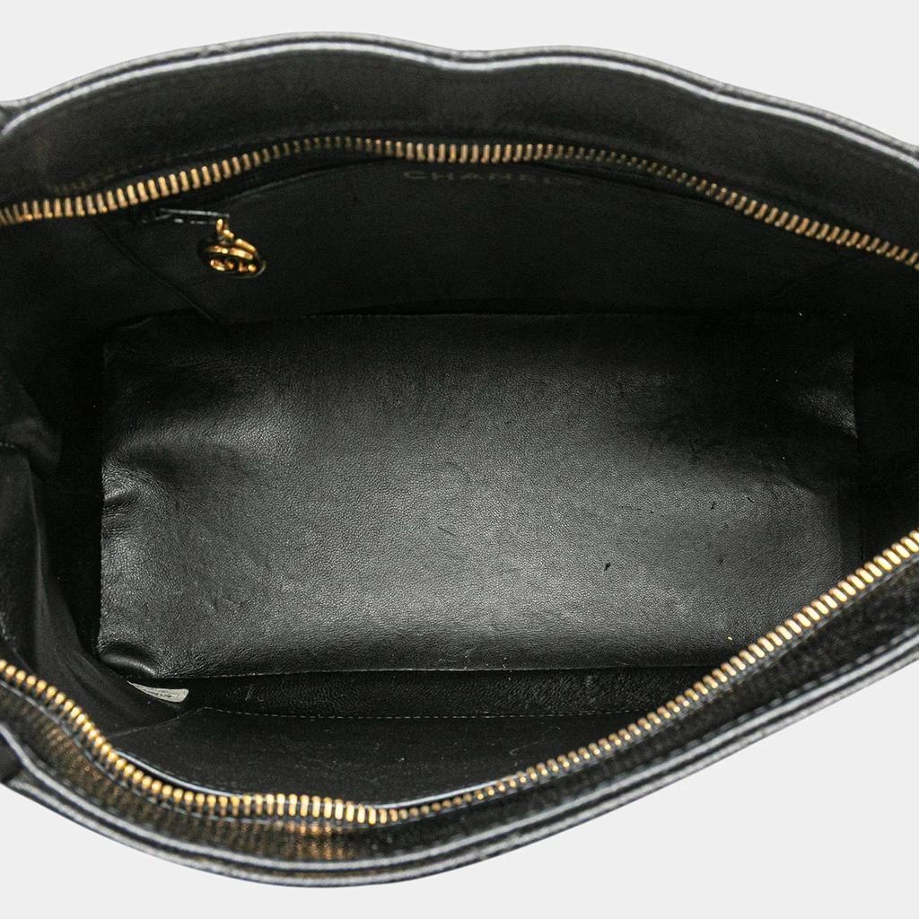 Chanel Chanel Black Caviar Leather Medallion Tote Bag 4