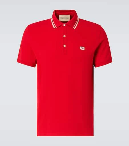 Valentino VLogo cotton piqué polo shirt 1